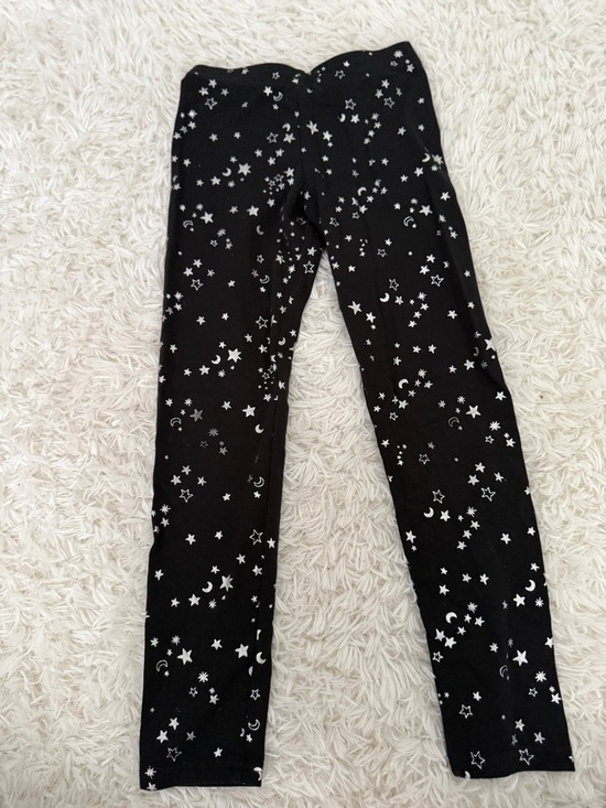Old Navy Other - Old Navy Girls Black Star Print Leggings Size S 6/7 Stretch Pants
